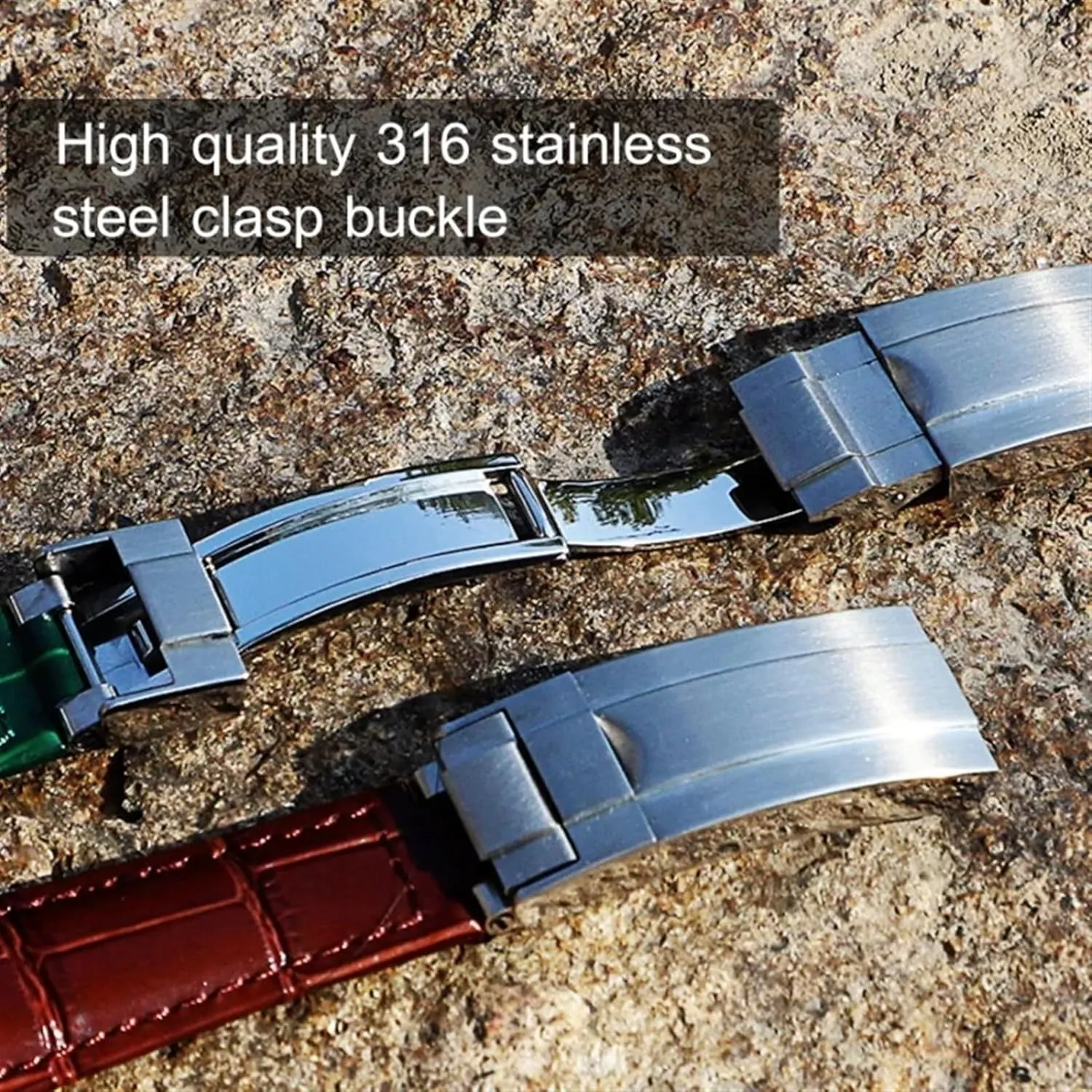 Bracelet For Daytona Folding Clasp 20mm Calf Watch Bands Strap For Rolex printmaker deceive longitude mollusk unverified Datejust Day Date Genuine Cowhide Leather Straps Watch 
