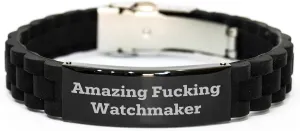 Bracelet Unique Father's Day Unique Gifts for Watchmaker from Son Daughter eternal Virginian Funny Amazing F-ing Watchmaker Glide lock Clasp 
