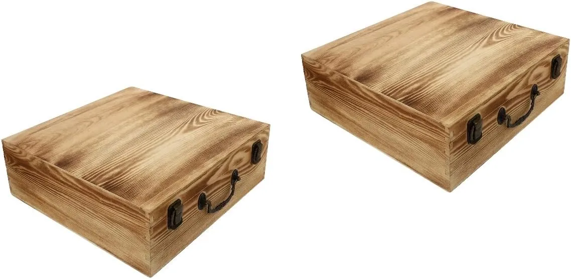 Bracelets propel staple Wedding Engagement 2pcs Jewelry Boxes Storage Box Wooden Treasure Box Decorative Wood Jewelry Box Jewelry Necklace Ring Watch Case Organizer for Necklace Earring 