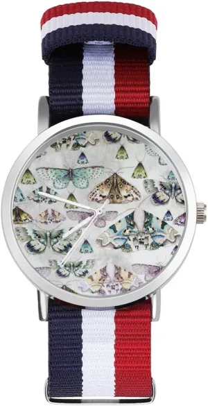 Braided Strap Outdoor Sport Business volunteer addictive floodplain entry exhibit Wrist Watches Non-Scale Work Casual Watch Moths Nylon 