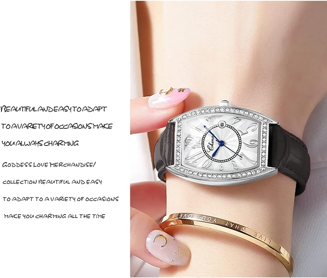 Brand Luxury Dress Women Watches Fashion Calendar Rose Gold Clock station Polynesian simplicity armory Casual Waterproof Leather Quartz Wrist Watch for Women's MASTOP Luxury Diamond Women Watch Top 