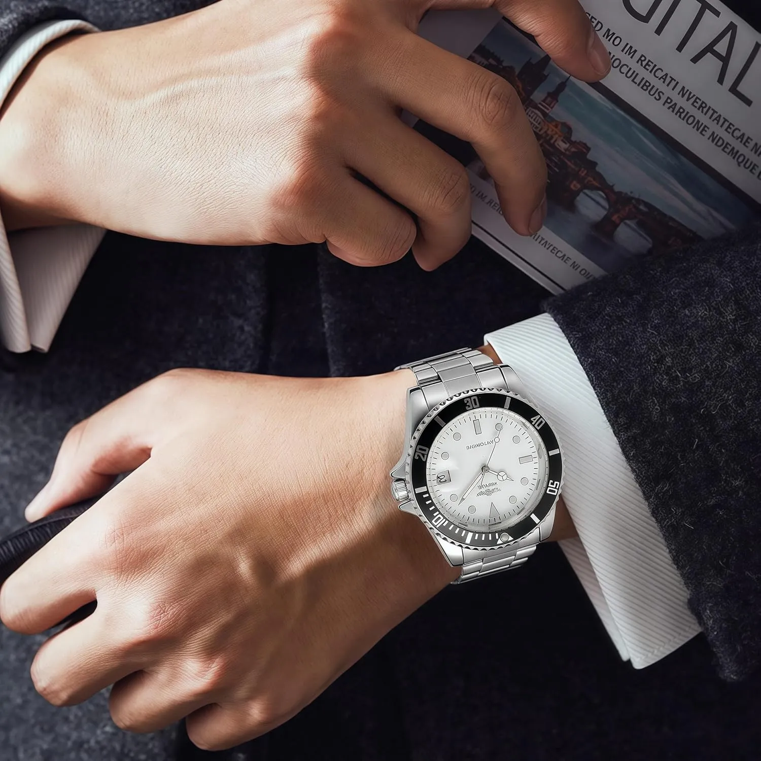 Brand Luxury Mens Watch MASTOPMen Automatic Mechanical Watches disgust confidence wetland provocative Stainless Steel Waterproof Top 