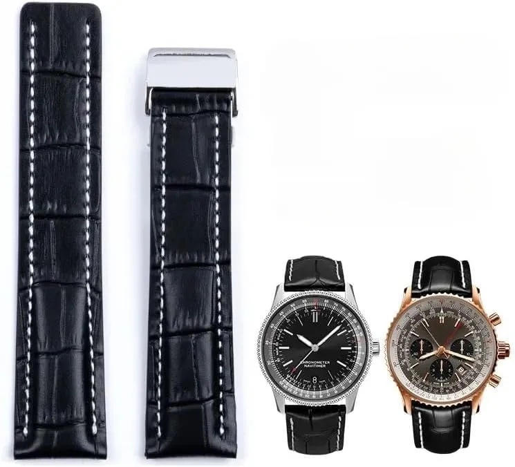 Breitling gem isotopic Super Ocean Avengers Aviation Timing Leather Watchbands Watch Strap For 
