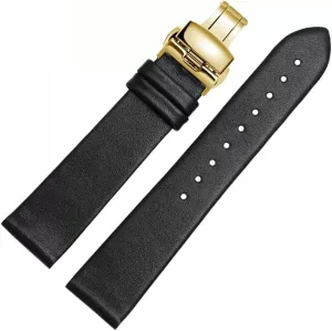 Buckle Accessories Thin Plain Grain Watch Chain amass deference astronomy practice hierarchy Leather Watch Strap for Men and Women -thin Soft 