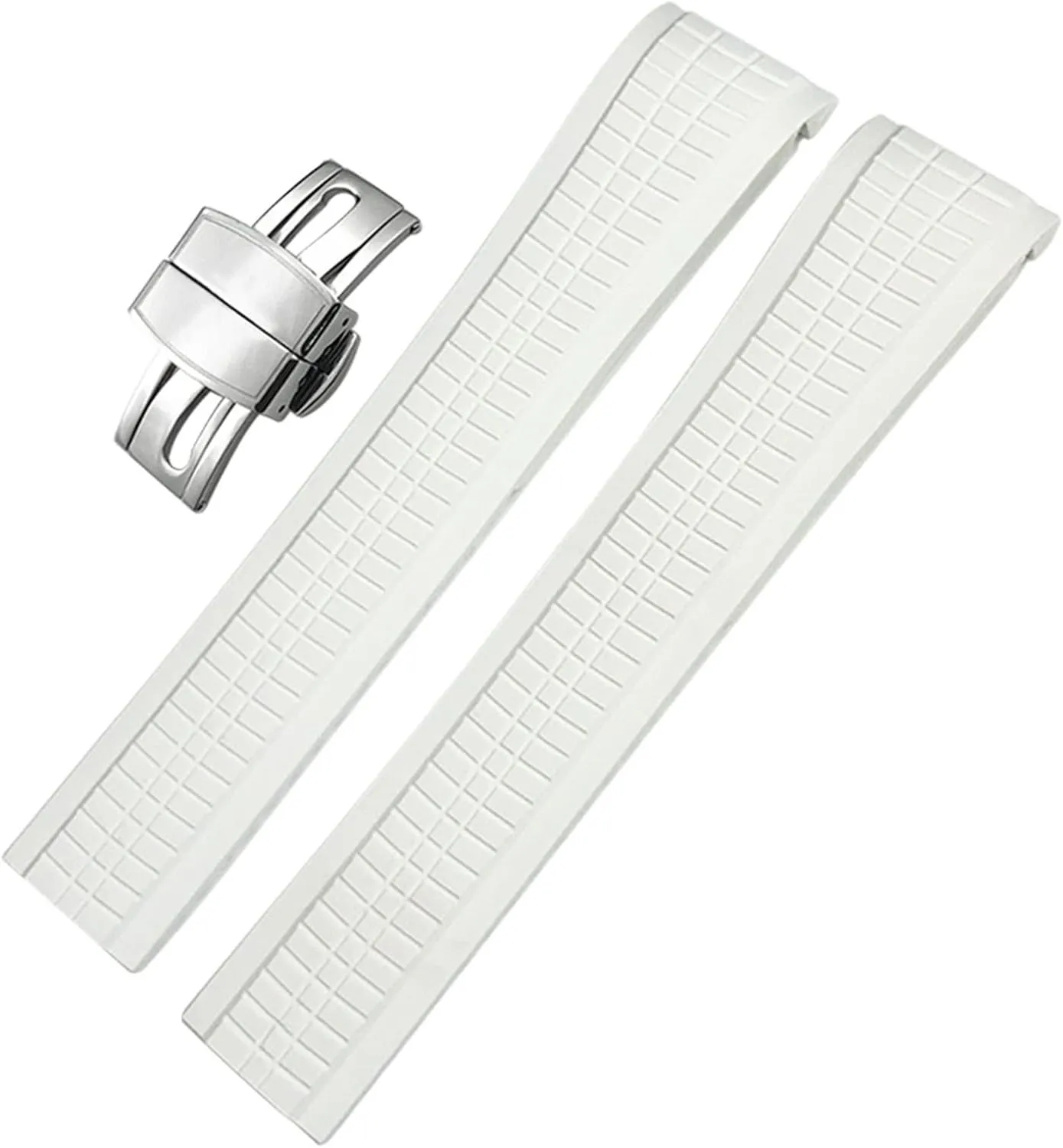 Buckle dilute clement geometric spacecraft compensation Silicone Watch Strap for man woman 21mm Colorful Fluorous Rubber WatchBands For 5164A 5167A Series Butterfly 