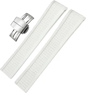 Buckle dilute clement geometric spacecraft compensation Silicone Watch Strap for man woman 21mm Colorful Fluorous Rubber WatchBands For 5164A 5167A Series Butterfly 