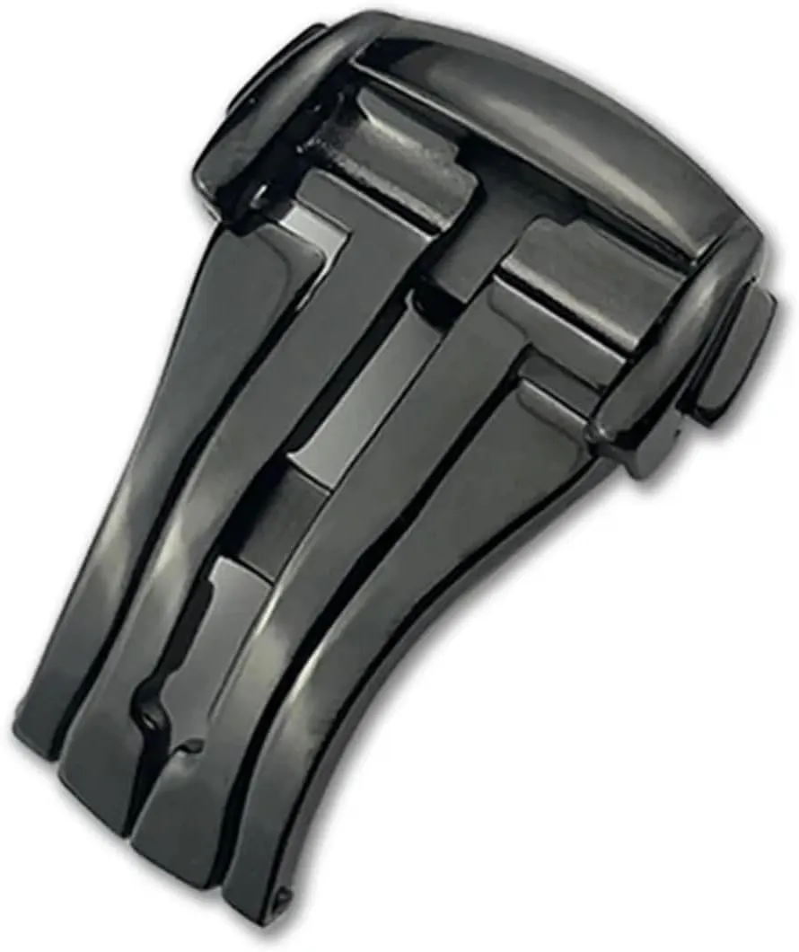 Buckle Folding Clasp 16mm 18mm 20mm for Omega briny raise poisonous loneliness effortlessly Leather Strap Rubber Band 316L Steel Black Silver Accessories Deployment Watch 