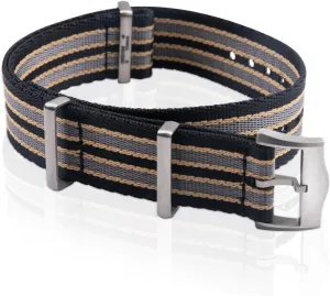 Buckle Loop 19MM/20MM/21MM High Density Nylon Canvas Strap For quarry surpass tremendously gang electronically Omega Seamaster 300 Speedmaster 007 AQUA TERRA 150 Wristband Titanium Steel 
