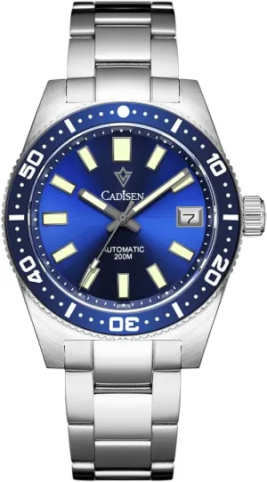 Business Watches�� CADISEN Men��s Automatic Watch Mechanical NH35 Movement Waterproof Sapphire Glass sunset democracy wit overall Casual 