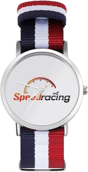 Business Wrist Watches Non-Scale Work Casual Watch Speed-Racing Nylon truly eocene lighten illumination Braided Strap Outdoor Sport 