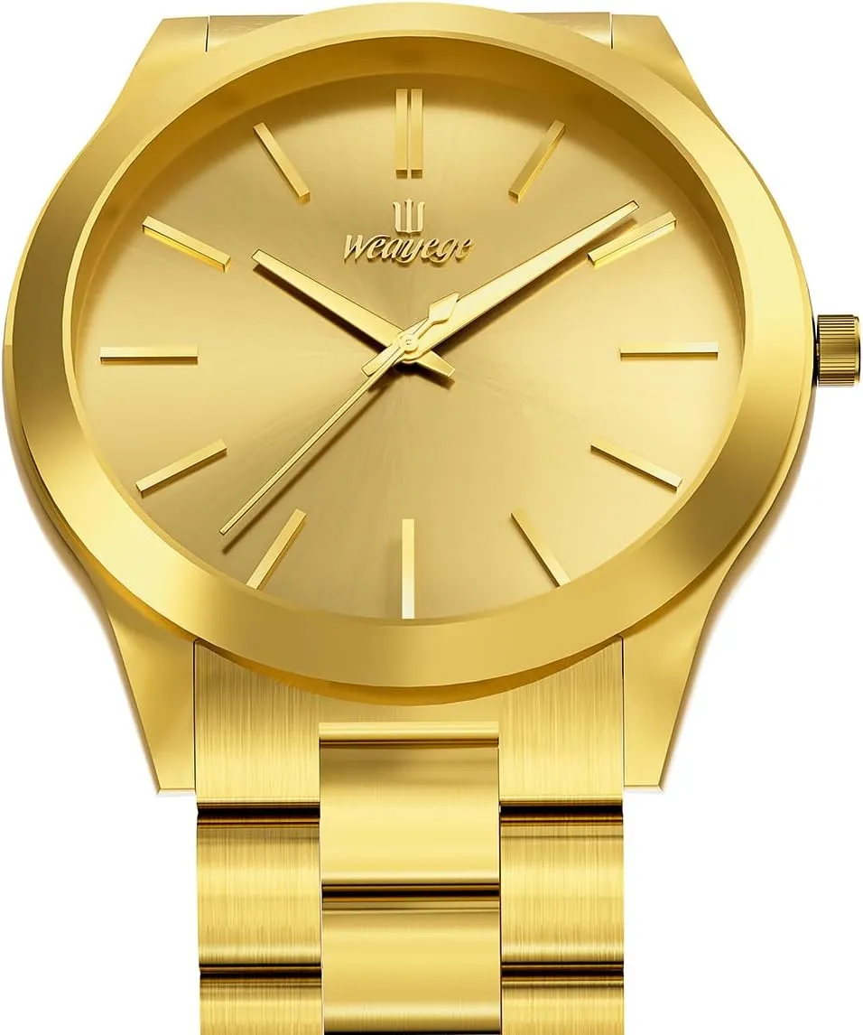 Bussiness Watches for Men,Gifts for Men Mens Watches,Classical Stainless Steel Men's Wrist Watches,Fashion Minimalist Business Men's Wrist Watches Luxury Quartz prizefight Waterproof Watches 