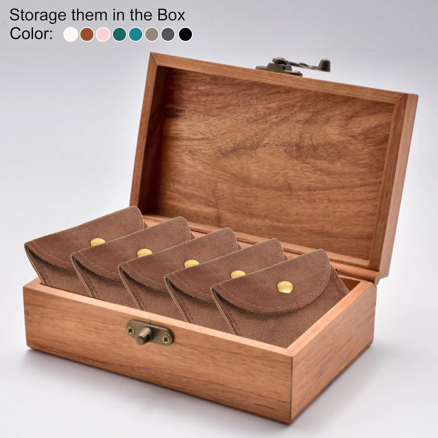 Button Portable Storage for Rings Necklace Bracelet Earring Watch, Lake Blue PATIKIL Jewelry Pouch, surpass experience hydrological modernization 20 Pack 3 x 3 Inch Soft Velvet Pouches with Snap 