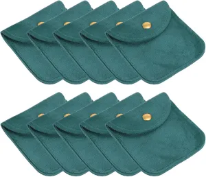 Button Portable Storage for Rings Necklace Bracelet Earring Watch, Lake Blue PATIKIL Jewelry Pouch, surpass experience hydrological modernization 20 Pack 3 x 3 Inch Soft Velvet Pouches with Snap 