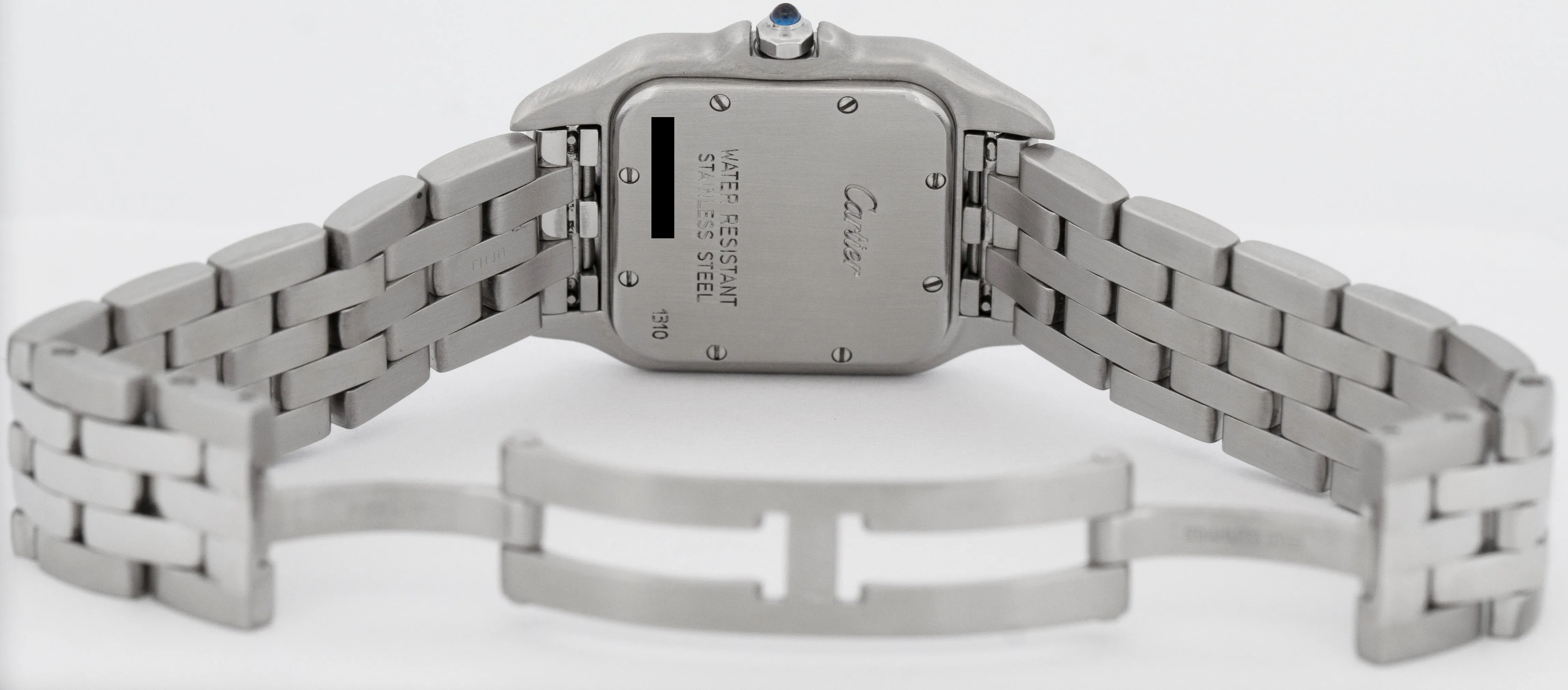 Cartier Panthere Midsize Stainless White Roman 27mm Quartz Watch 1310 W25054P5
