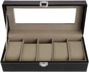 Case devoid Gift Package Jewelry Display Boxes Faux Leather Soft Protection Organizer Watch Box Storage 