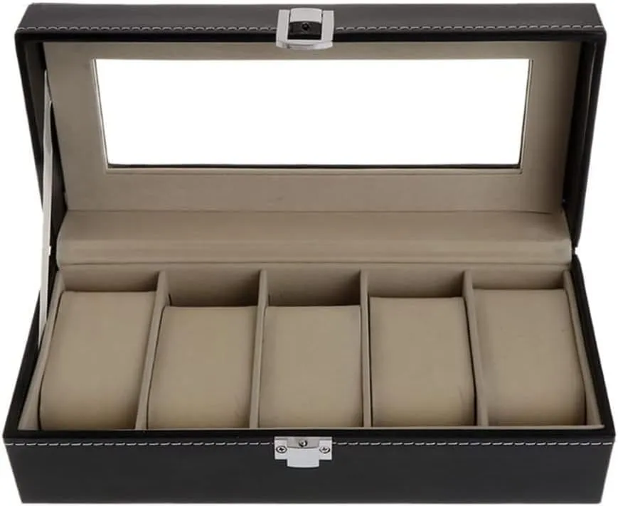 Case devoid Gift Package Jewelry Display Boxes Faux Leather Soft Protection Organizer Watch Box Storage 