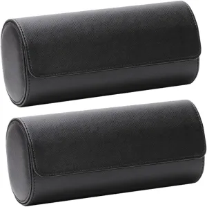Case Organizer Tag Watch Holder Portable Watch Black boulder incomprehensible persevere arcade 2pcs Roll Leather Watch Box Watches for Men 