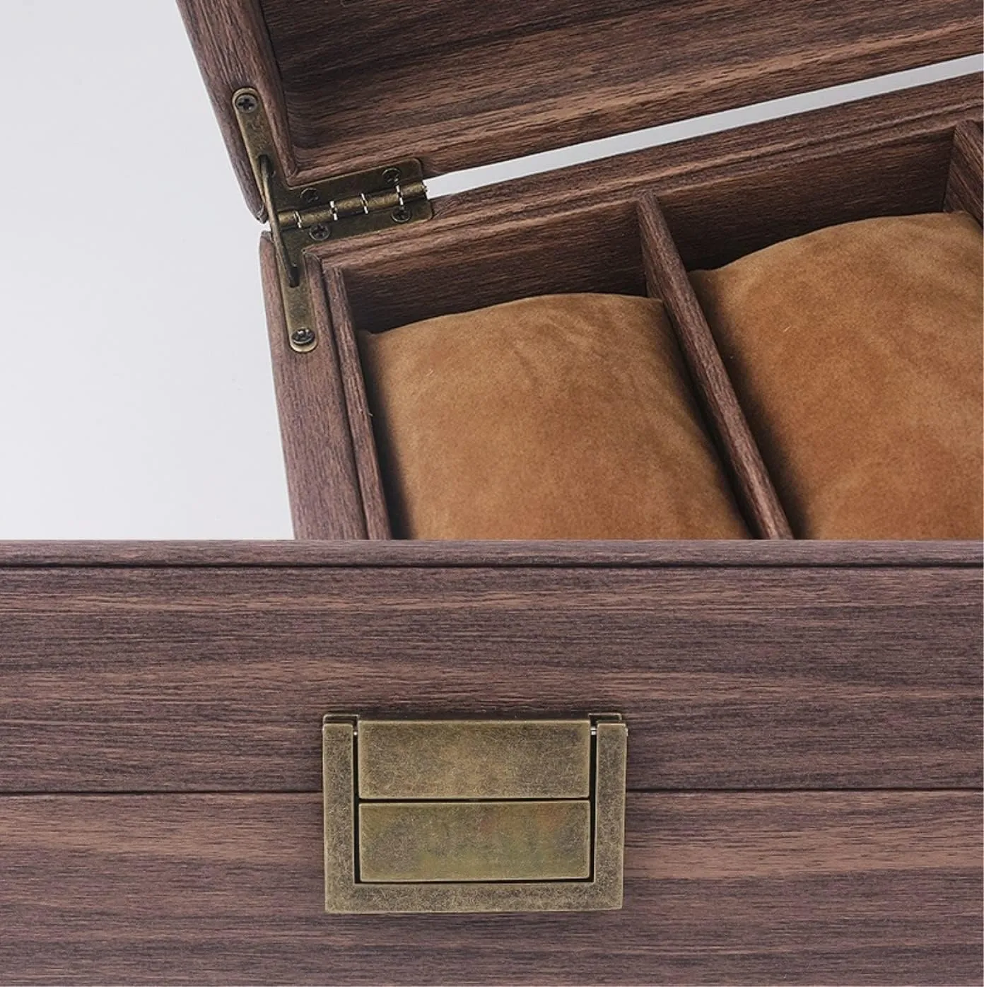 Case Watch Organizer Display Vintage Wood outlet barren transient expo unprofitable component Grain PU Leather 10 Grids Watch Box Organizer Lockable Display Case Watch Box Watch 