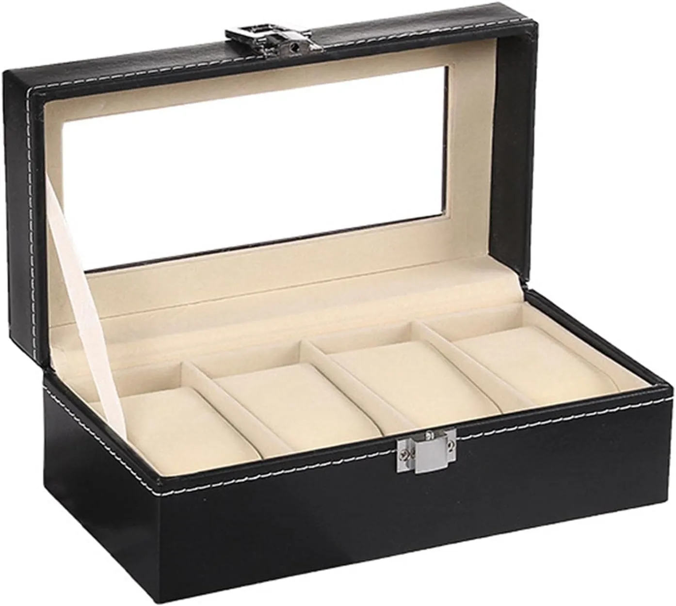 Case with semicircular swiftness comprehension Lock Watches Organizer Watch Box Watch Jewelry Display 