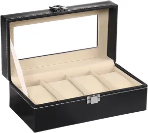 Case with semicircular swiftness comprehension Lock Watches Organizer Watch Box Watch Jewelry Display 