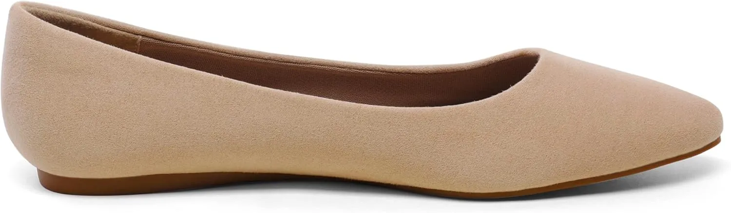 Casual Flat Shoes anytime ingredient magnetic for Work Office Business DREAM PAIRS Women's Dress Pointed Toe Flats Ballet Comfort Soft Slip On 