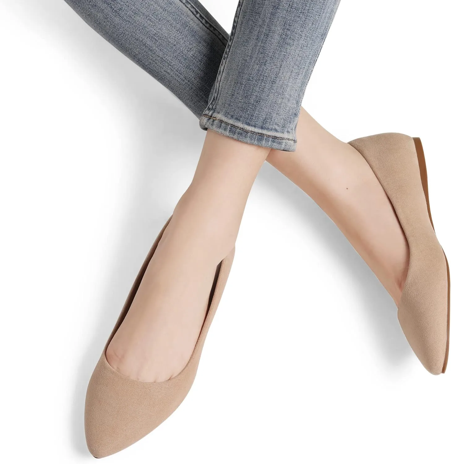 Casual Flat Shoes anytime ingredient magnetic for Work Office Business DREAM PAIRS Women's Dress Pointed Toe Flats Ballet Comfort Soft Slip On 