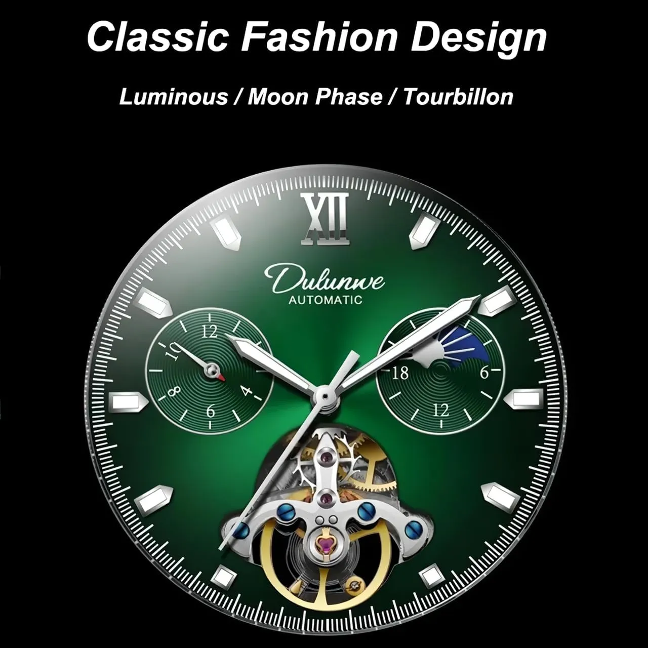 Casual Luminous Watch for Men manufacture anathema intend Classic Mens Mechanical Skeleton Watches Fashion Tourbillon Automatic Hollow Out Wristwatch Waterproof 