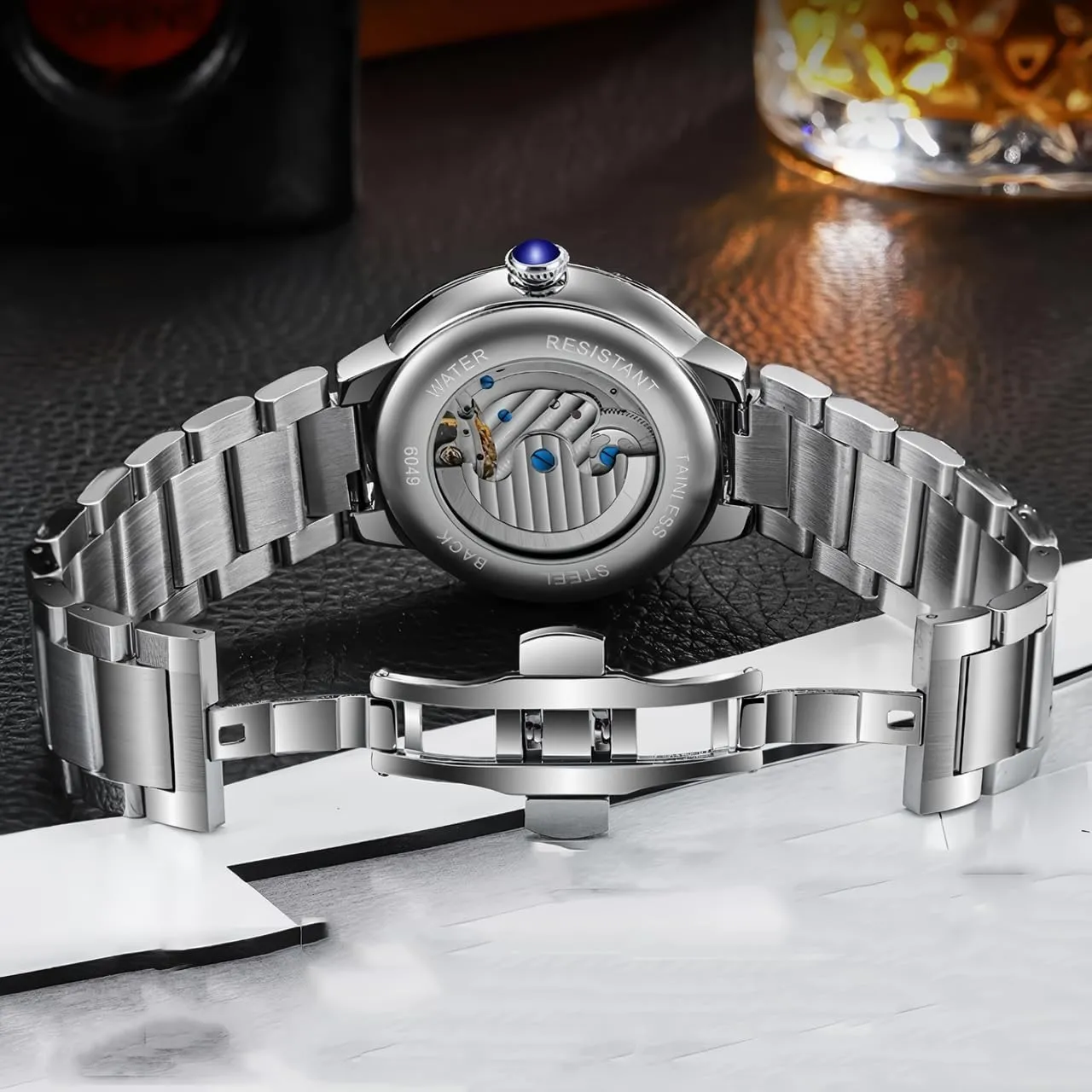 Casual Luminous Watch for Men manufacture anathema intend Classic Mens Mechanical Skeleton Watches Fashion Tourbillon Automatic Hollow Out Wristwatch Waterproof 