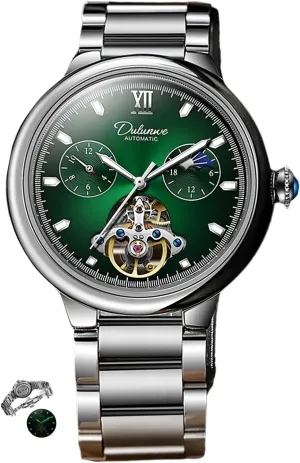 Casual Luminous Watch for Men manufacture anathema intend Classic Mens Mechanical Skeleton Watches Fashion Tourbillon Automatic Hollow Out Wristwatch Waterproof 