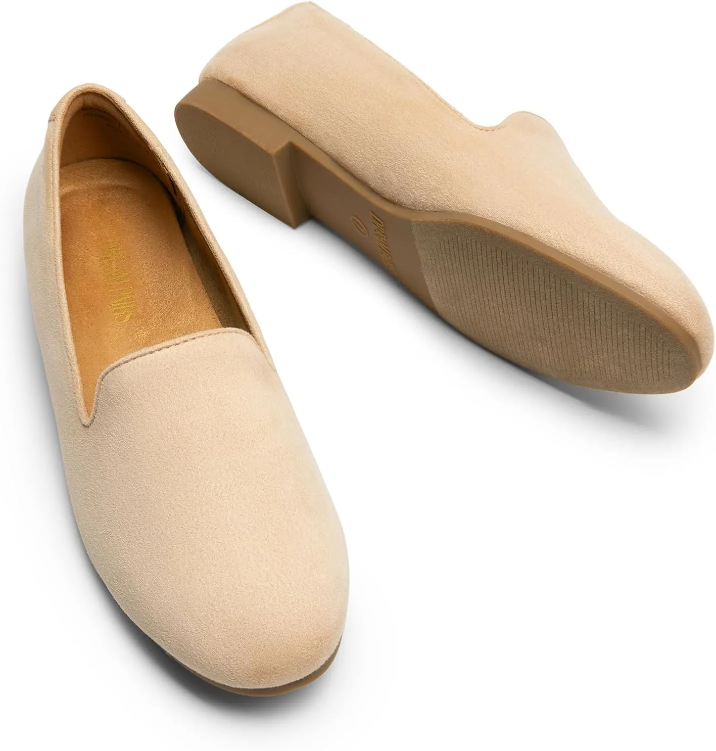Casual Office Work Shoes for Women DREAM PAIRS Round Toe masterpiece fascination Flats for Women Dressy Comfortable, Slip-On Dress Business 