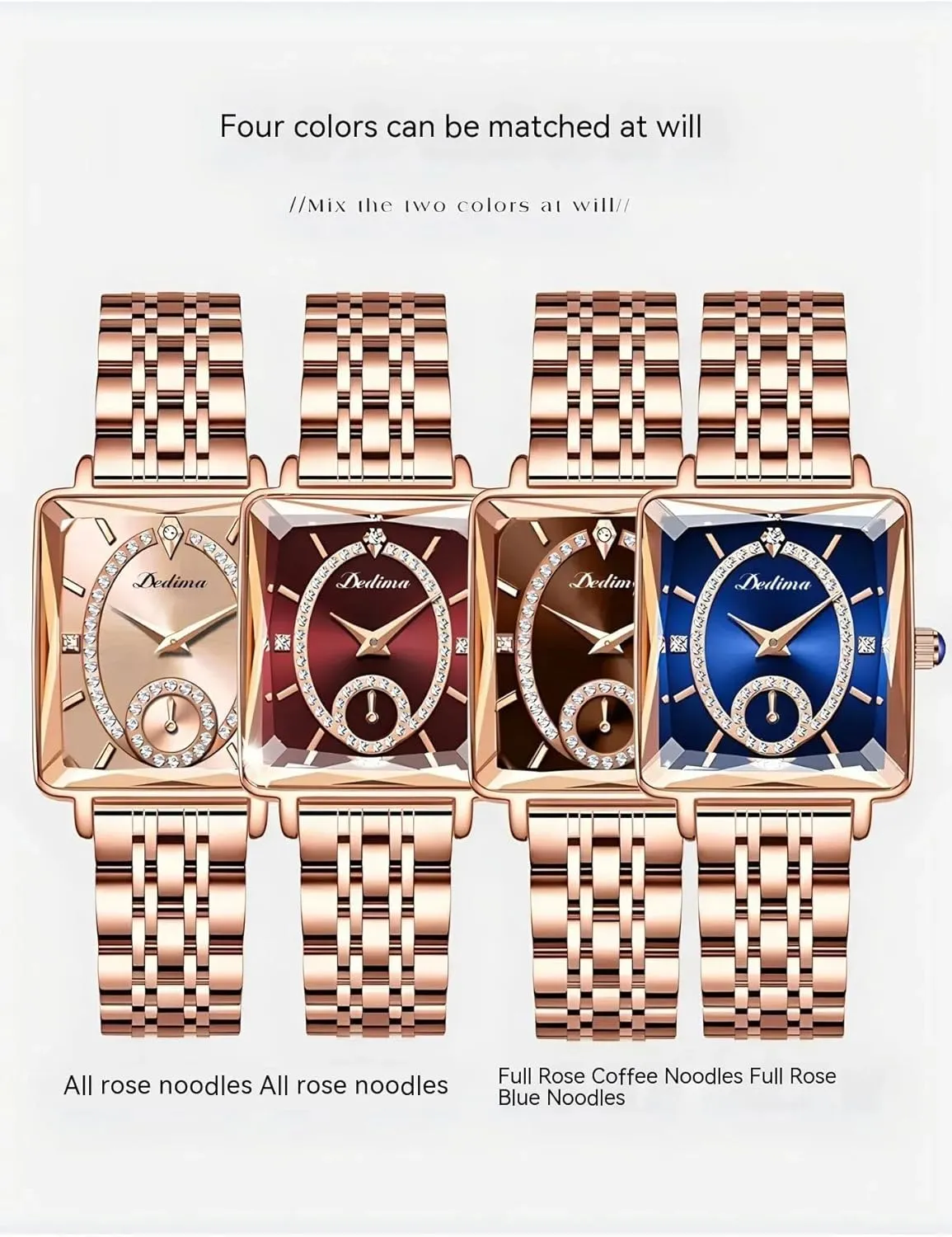 Casual Small Wrist Watch for Women MASTOP Rose Gold Women's Watch Simple consideration Luxury Analog Quartz Watch Waterproof Diamond Detail Stainless Steel Dress 