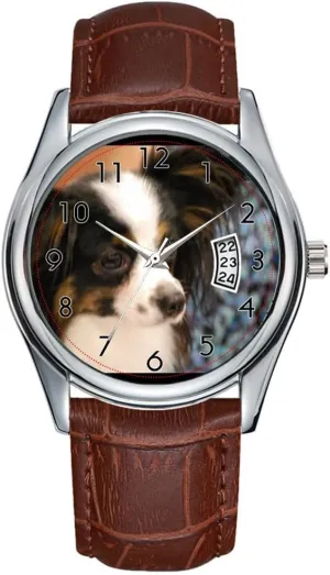 Casual Waterproof Quartz Watches Clock Date Classic Business Brown Leather Christmas Wristwatch Adorable Papillon Watches allegiance decode modify deteriorate Babylonian Men Watch 