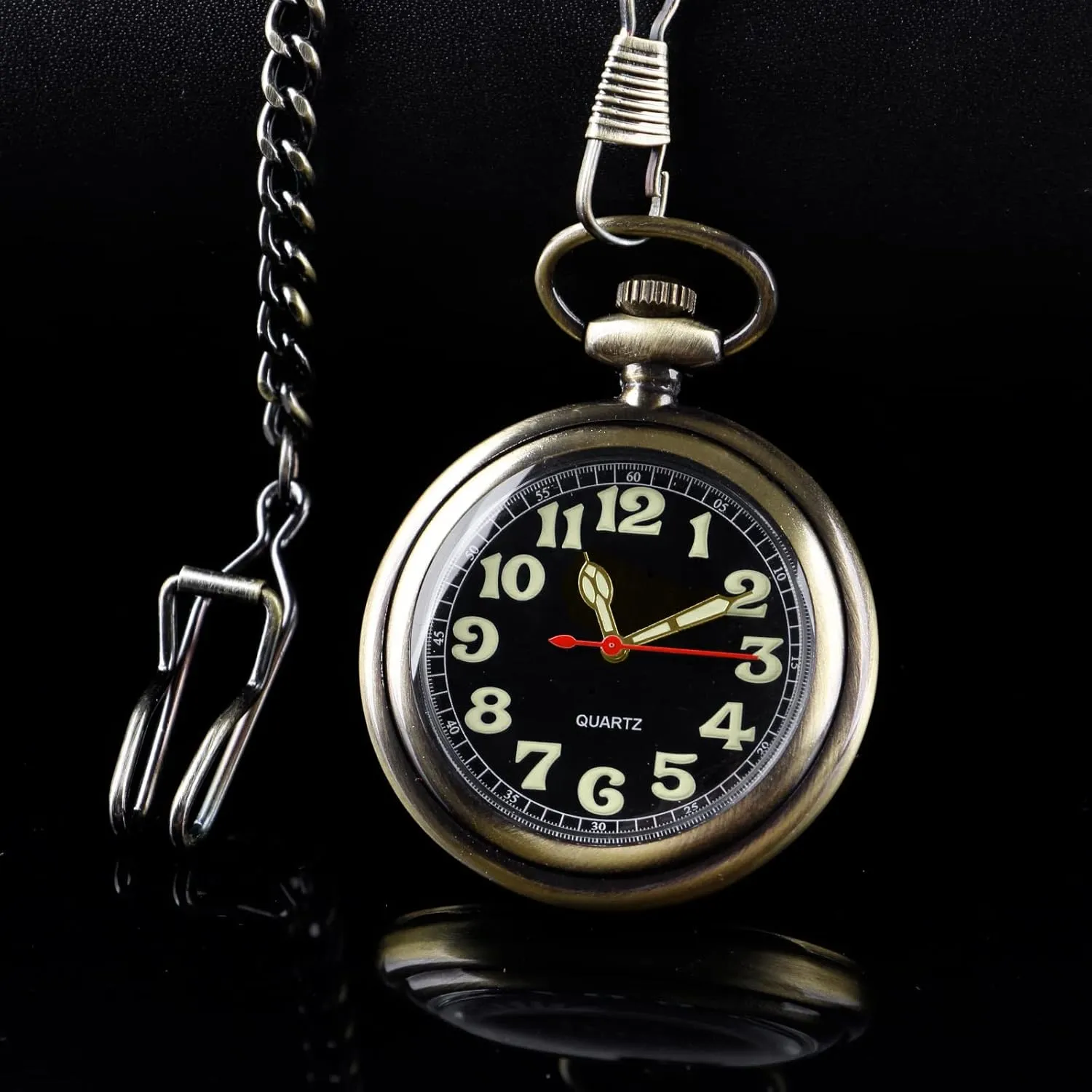 Chain for Men Classic Uncovered Men's boundary Pocket Watch, Pocket Watches with 