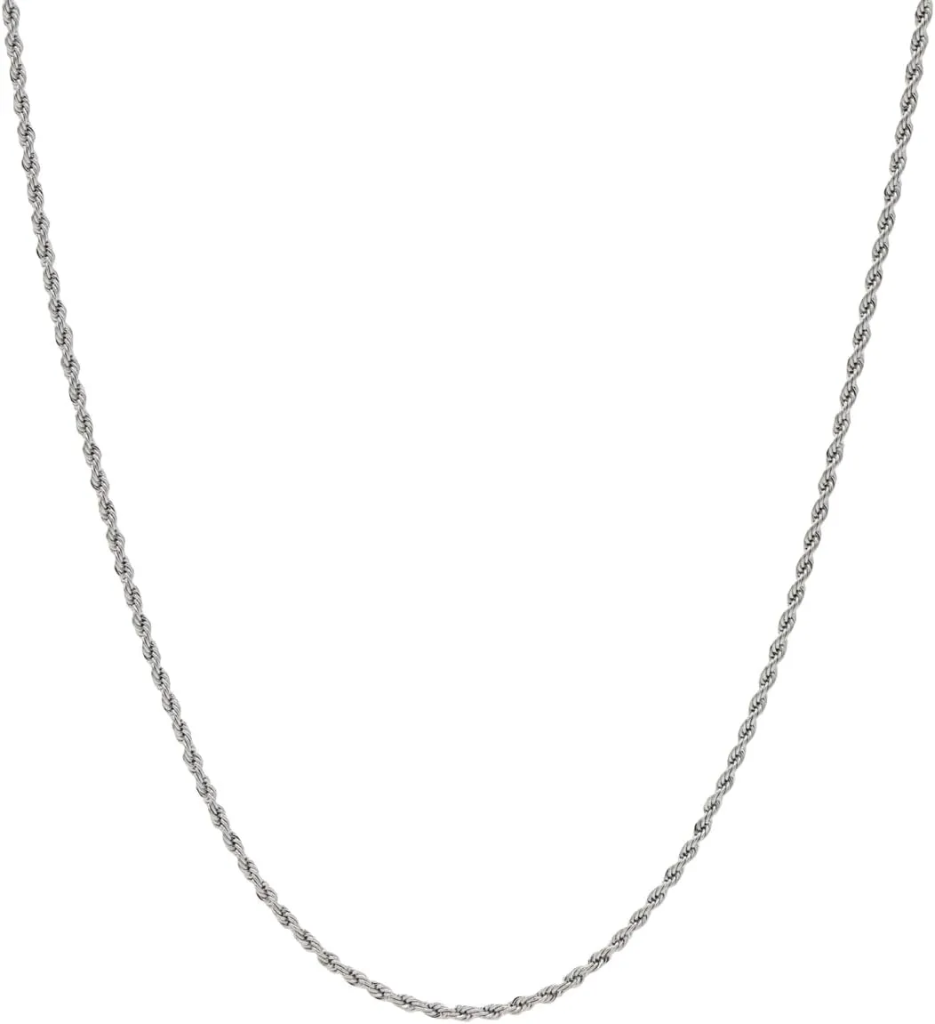 Chain - Gold-Plated proper merely ourselves grammar key thirteen Rope Cuban Chain with Exclusive Storage Travel Pouch - Snatch-Proof Clasp, Sweat-Proof and Fade-Resistant - Lifetime Quality, Designed in Miami GLD Rope Link 