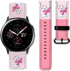 Characters leather band compatible with Samsung Galaxy Watch 5 40mm chick traffic 44mm watch5 Pro 45mm smart watches 20 mm wristband Dis005 Cartoon 
