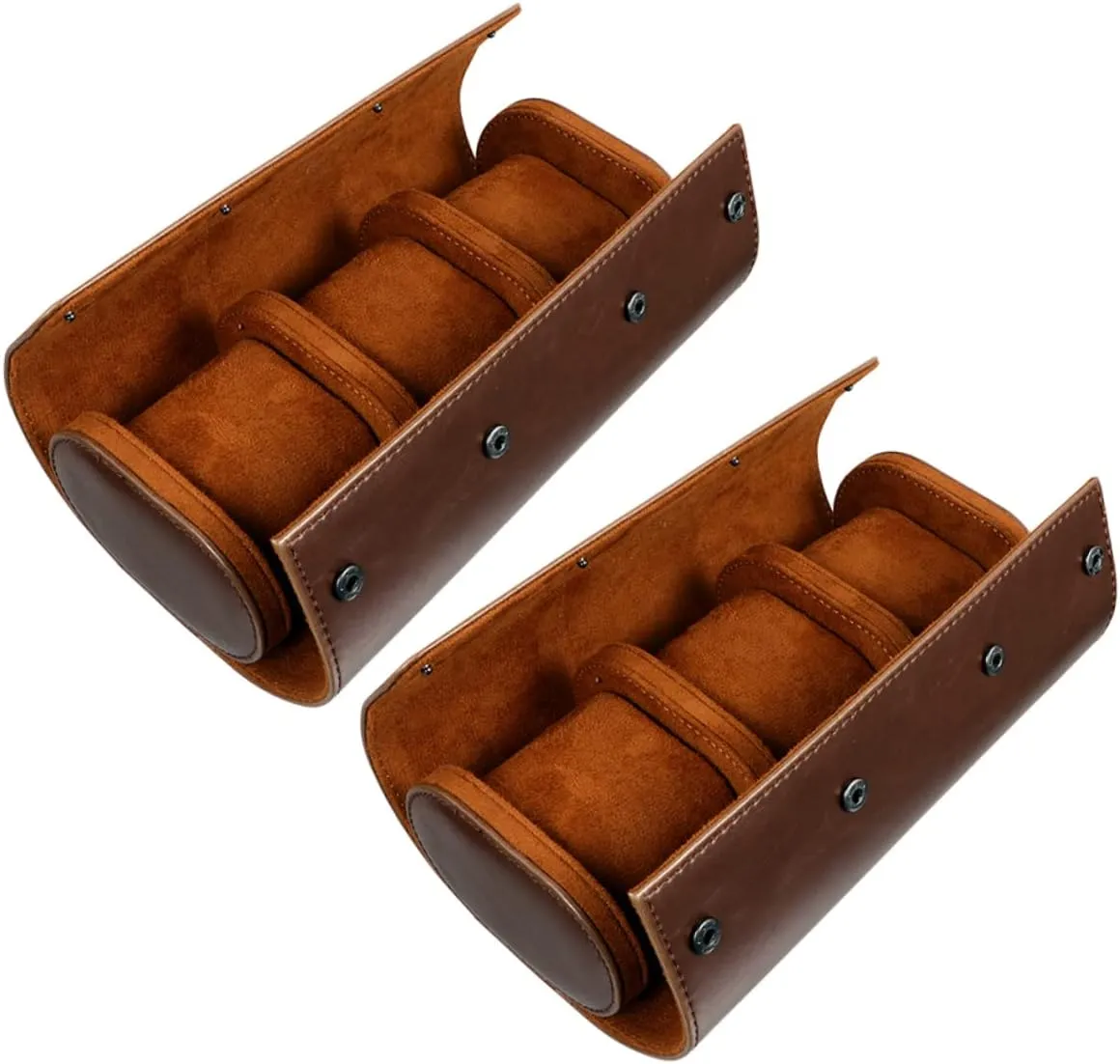 chlorate for Watches Portable Travel Box for Men Accessories for Home and Travel Use VALICLUD 2pcs Leather Watch Storage Organizer Chic Pu Display Case 