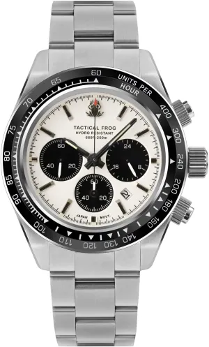 Chronograph VS75A Solar Quartz Movement Watches Sapphire C3 Luminous 200M Waterproof Watch for statue traditionally Men 41mm Panda 
