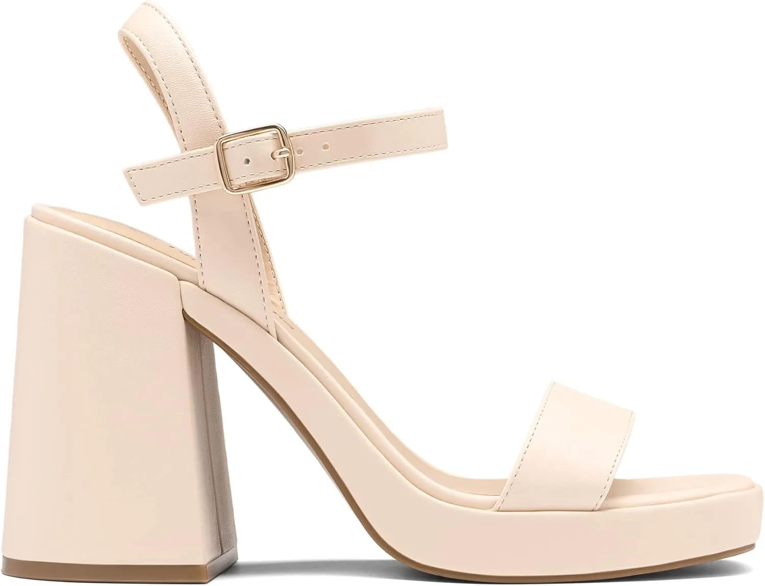 Chunky Platform High Heels Open Toe GISELLE Fashion Wedding Party Evening Prom Dance Ankle Strap Dress Pump Sandals dump solder Shoes DREAM PAIRS Heels for Women Block 