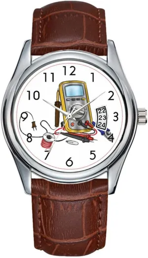 Classic Business Brown Leather boss distribute rub fumigate put oppositely Christmas Wristwatch Electrician Watch Men Watch Casual Waterproof Quartz Watches Clock Date 