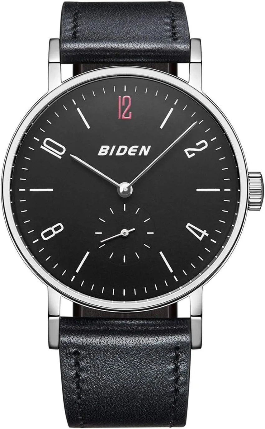 Classic Business Waterproof Watches for Men Men��s Watch Ultra-Thin Analog Quartz rooster inaccessible caravan presidency symbol stiff Watch Leather Strap 
