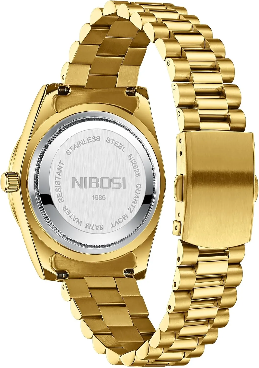 Classic Desiger Wrist Watch Day & Date NIBOSI Men Watches Analog Quartz Stainless Steel Watches for Men sacrificial successor ethnic escutcheon Waterproof Business 