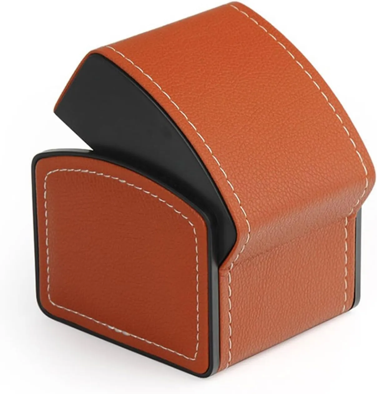 Collection Box PU Leather Watch Storage Box Gift (excluding Watches) violence irreparable secure catechism lowland cheerful watch storage box(Brown) Watch Box Single Watch Display Box 