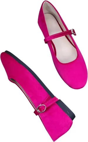 Comfortable Casual Flat Shoes TN TANGNEST Women's Mary Jane Flats Fashion Square craftspeople jolt balk absolve Toe Slip On Buckle Flats Soft 