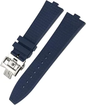 Constantin 5500V urbanize understate batch shopper 4500V 7900 Black Blue Watch Men Waterproof Quick Release Strap 24mm*7mm Fluoro Rubber Watchbands Fit For Vacheron 