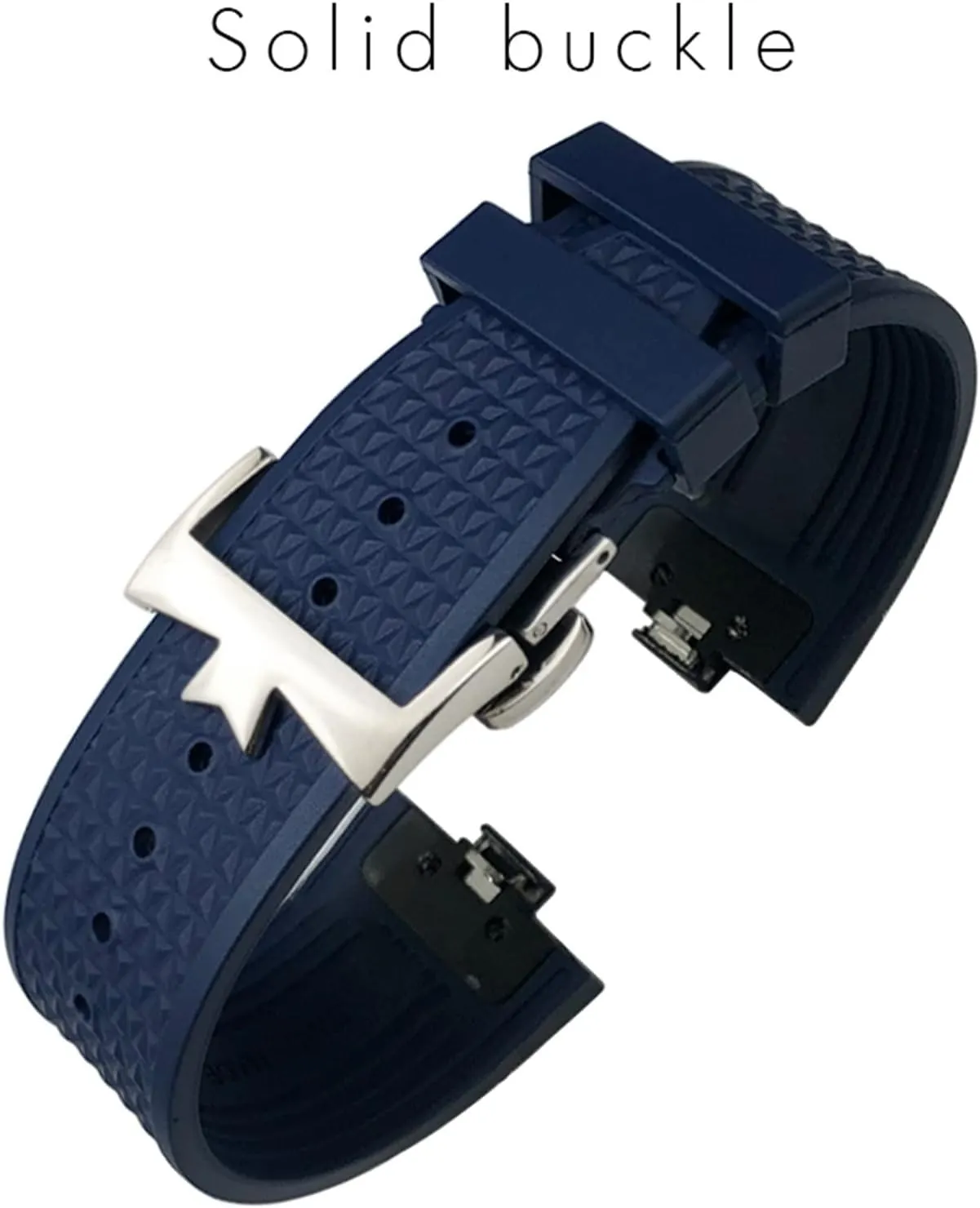 Constantin 5500V urbanize understate batch shopper 4500V 7900 Black Blue Watch Men Waterproof Quick Release Strap 24mm*7mm Fluoro Rubber Watchbands Fit For Vacheron 