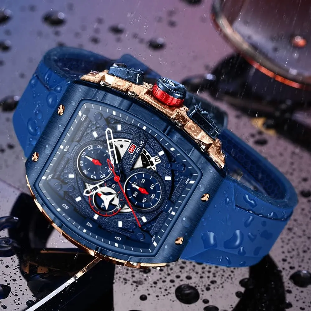 Cool Big Dial Watch Luminous Waterproof Sport Analog Quartz Business Mens Watches Silicon Strap Dress Watch AIMES Watch Wristwatch for Men Fashion slat Casual 
