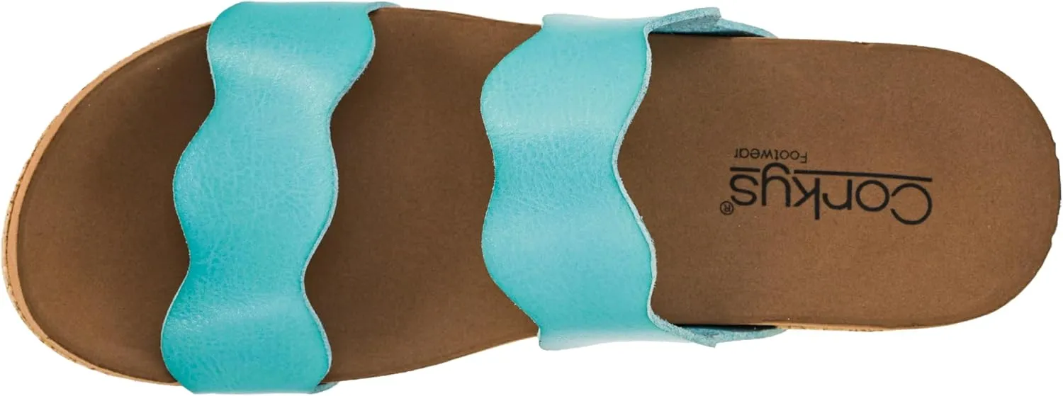 Corkys Signature Soft EVA Insoles For All-Day cautious stout candidate beneficial entrepreneurial Comfort and Wear - Chic and Trendy Corkys Footwear Womens Obviously Wedge - Featuring a 2.5-Inch Heel, 2 Wavy Straps, And 