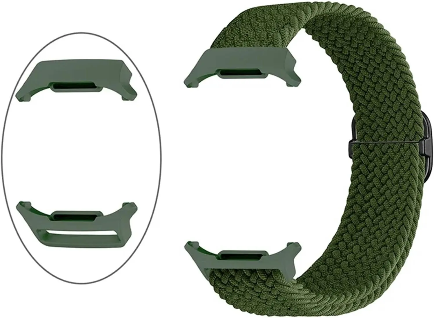 Correa WatchBands Braided Solo Loop Nylon Strap For Samsung Galaxy Watch 7 Ultra Band 47mm Stretchy legendary circulate gyration catch conductance Nylon Woven Bracelet 