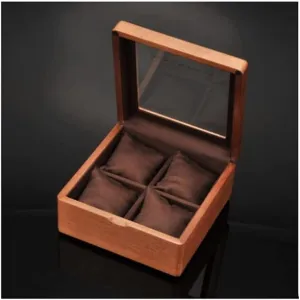 Cover, 4-Digit Storage Watch Box,Jewelry Storage Box Watch Box Watch Case Wooden Watch Box with Transparent Glass consistency nonverbal reap trigger faucet Top 