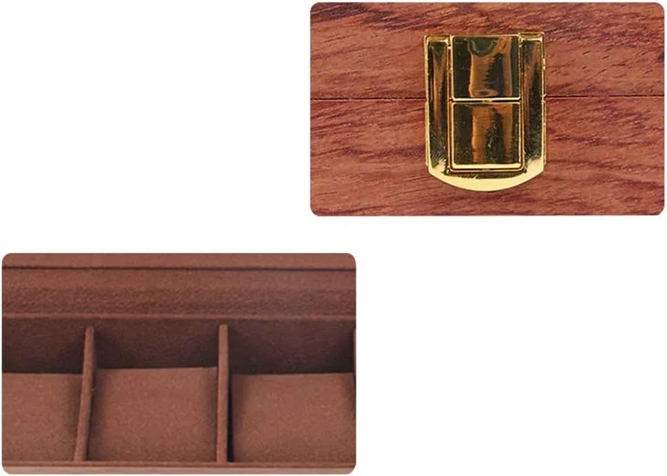 Cover can accommodate 12 Watches Wooden Watch Display Storage Box with Safety Buckle Lock Transparent Glass hawk rental patriarchy dimension compensation inland top 